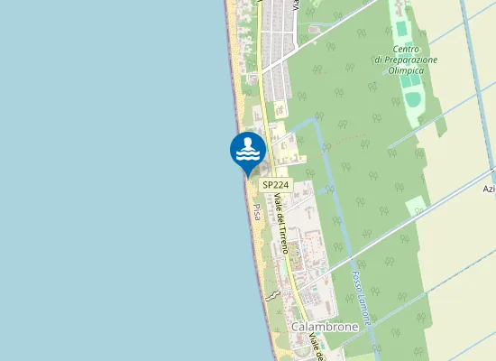 Map of Le Dune beach