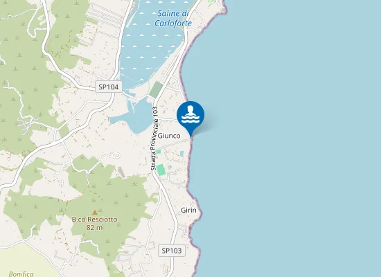Map of Spiaggia del Giunco