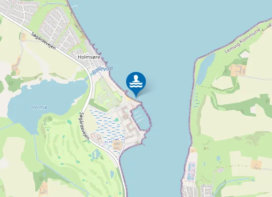 Map of LEM VIG BADEBRO V.CAMPINGPL.