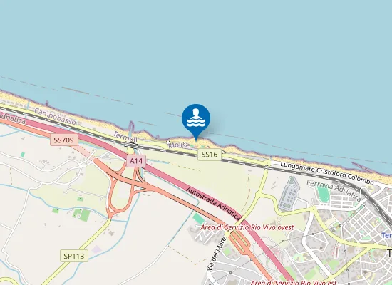 Map of Lido Le Dune