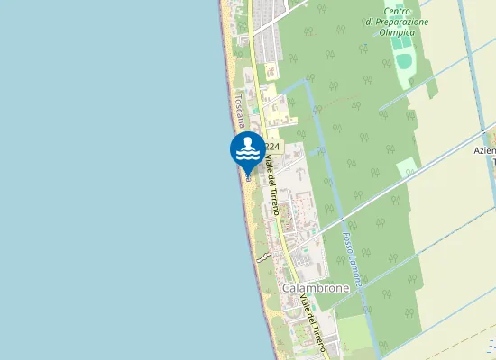 Map of Social Beach Calambrone