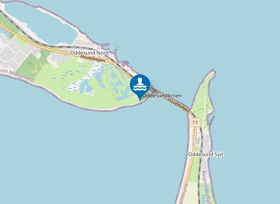 Map of SUNDDRAGET ODDESUND