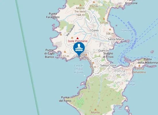 Map of Spiaggia dei nudisti