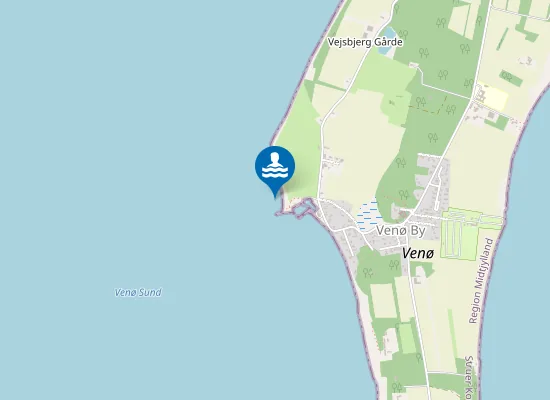 Map of VENØ VEST