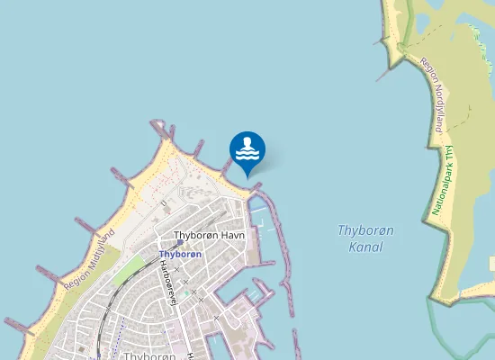 Map of THYBORØN KANAL