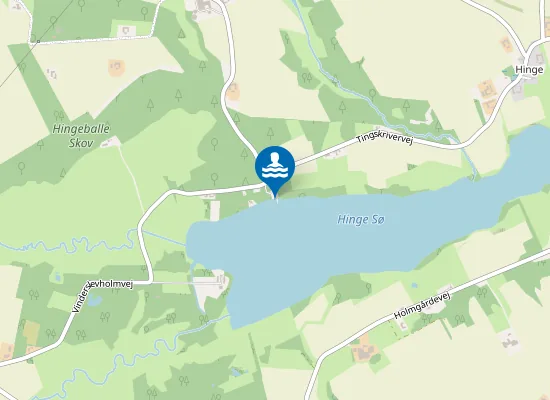 Map of HINGE SØ