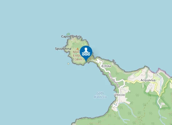 Map of Spiaggetta della Rena