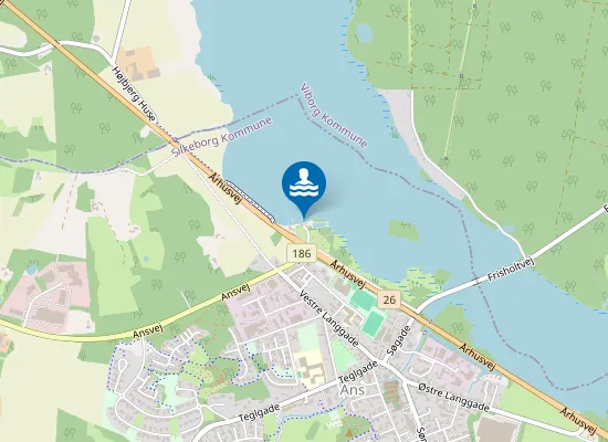 Map of TANGE SØ, MARINA