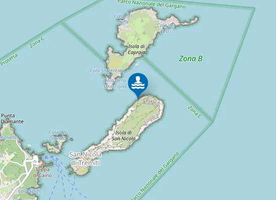 Map of Spiaggia le Marinelle
