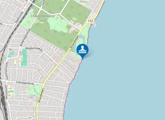 Map of CHARLOTTENLUND STRANDPARK