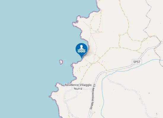 Map of Spiaggia Rena Majori sud