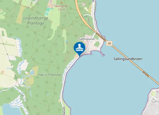 Map of SALLINGSUND CAMPING