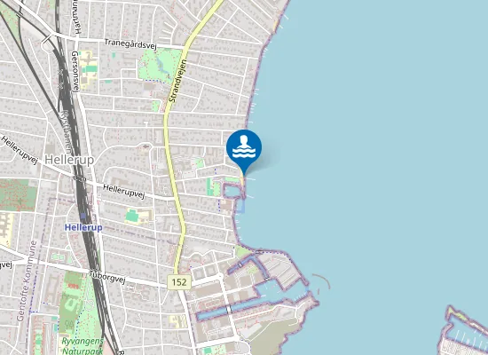 Map of HELLERUP STRAND