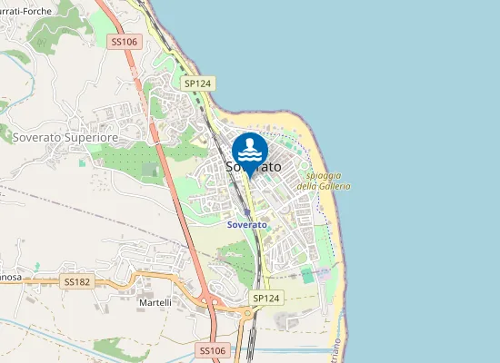 Map of spiaggia della Galleria