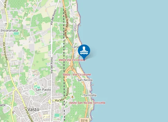 Map of Spiaggia di San Nicola