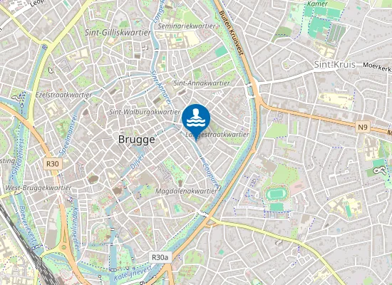 Map of Brugge Coupure