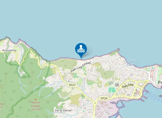 Map of Spiaggia di Sottobomba