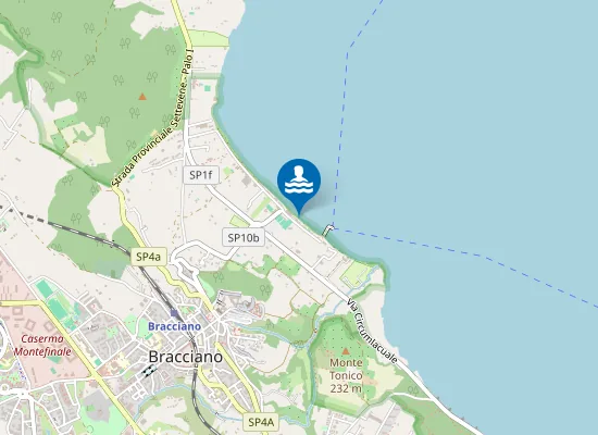 Map of Lungolago Beach