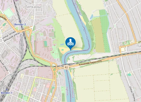 Map of Городской пляж