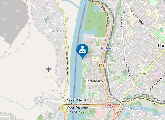 Map of Городской пляж