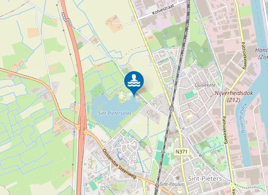 Map of BRUGGE SINT PIETERSPLAS