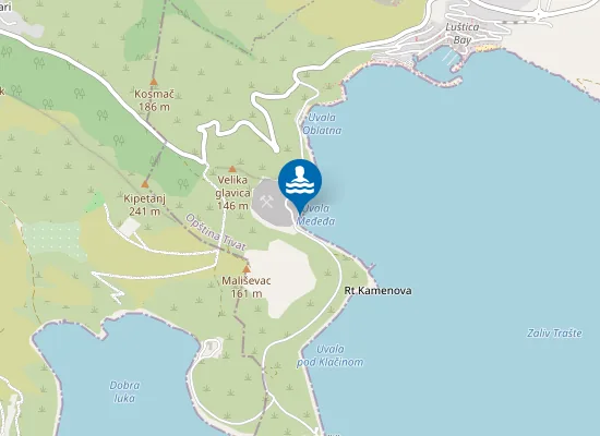 Map of Velika Špilja - Pecka
