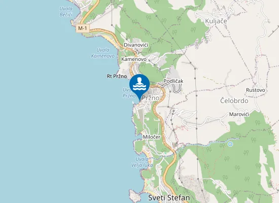 Map of Pržno