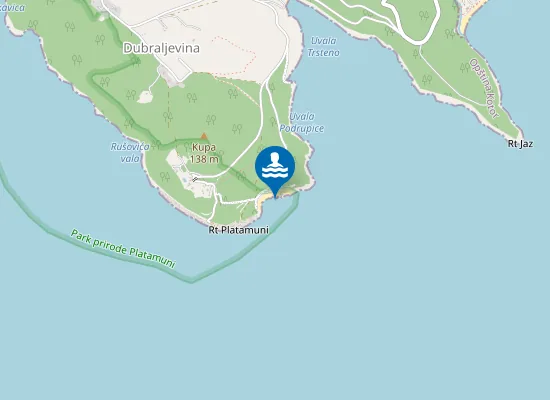 Map of Plaža Ploče