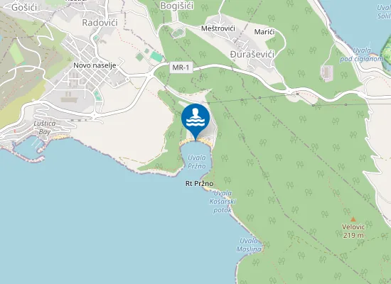 Map of Plavi horizonti