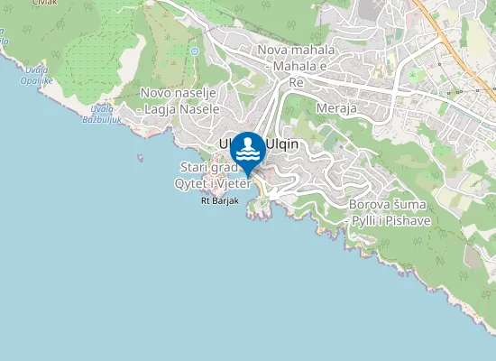 Map of Mala plaža - Plazhi i Vogël
