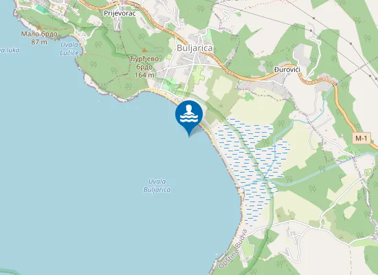 Map of Plaža Buljarica