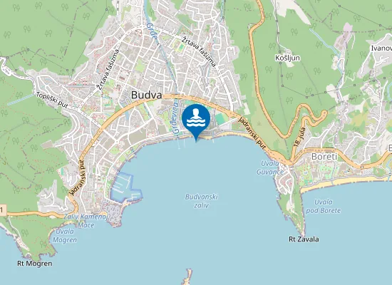Map of Slovenska plaža