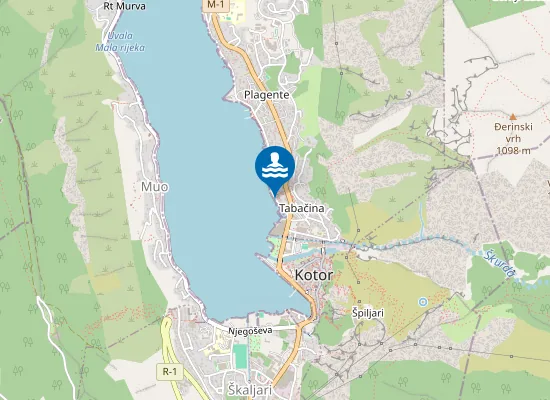 Map of Kotorska plaža