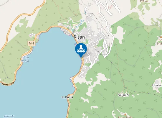Map of Pomodna plaža