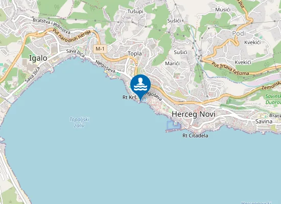 Map of Plaža kod tunela