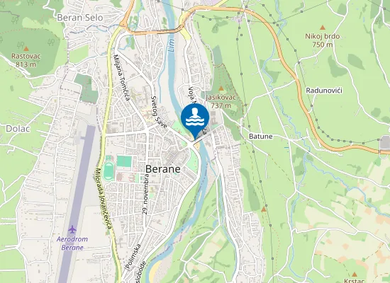 Map of Gradska plaža