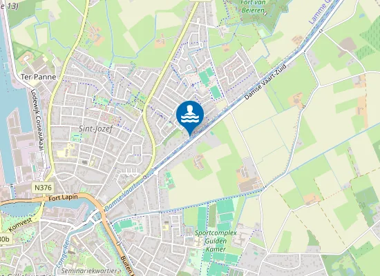 Map of Brugge Damsevaart