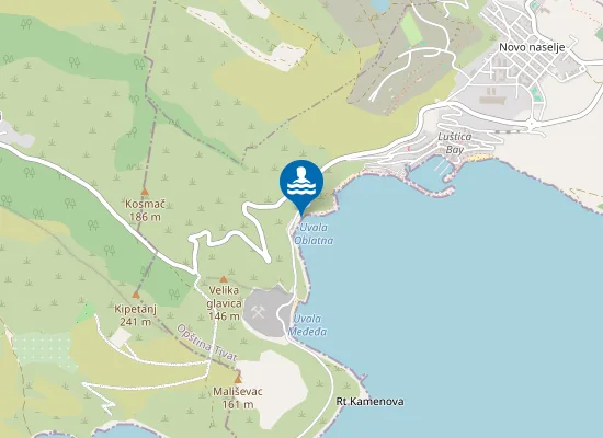 Map of Almara beach