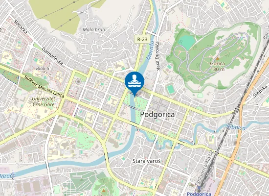 Map of Plaža Labud
