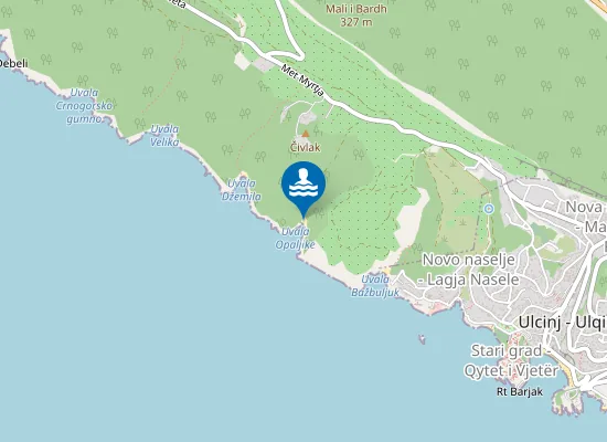 Map of Plazhi i Opalikës
