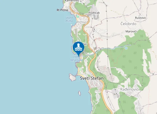 Map of Plaža Miločer