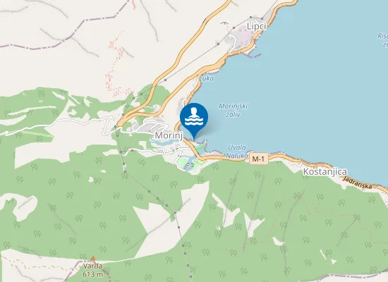 Map of Plaža Morinj (3A)
