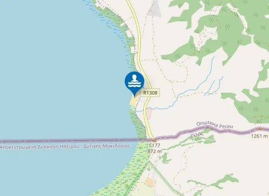 Map of Плажа Дупени