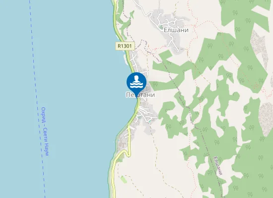 Map of Peshtani Beach