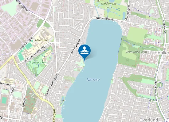 Map of Viborg Nørresø - Kærvænget Indre