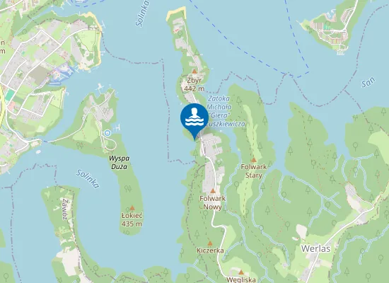 Map of Zielona plaża