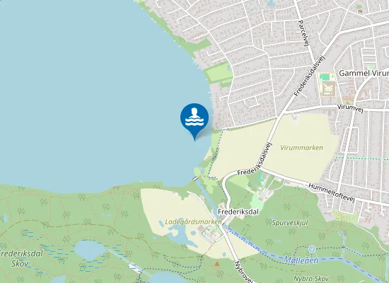 Map of FREDERIKSDAL FRIBAD