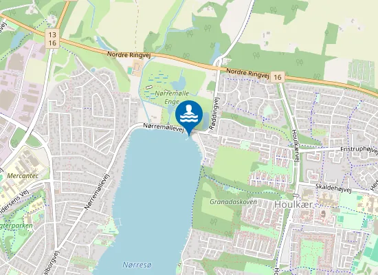 Map of Viborg Nørresø, Nørresøvej Nord / Nørremøllevej