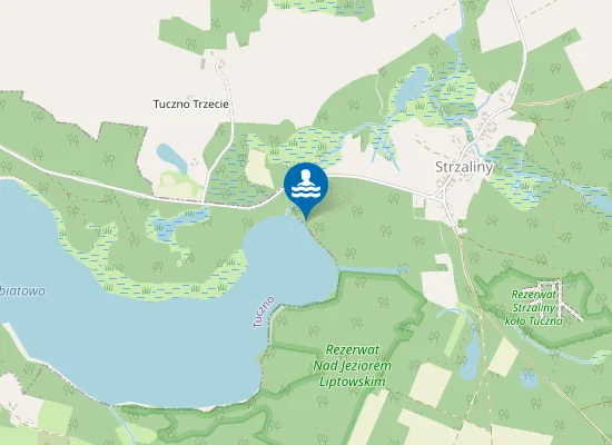 Map of plaża w Strzalinach