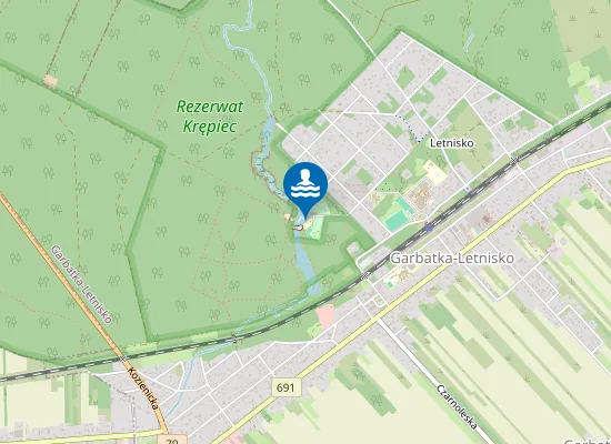 Map of Kąpielisko Glinianka